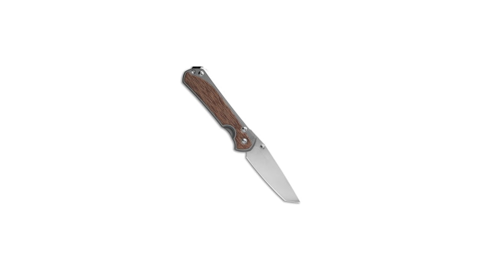 Chris Reeve Knives Chris Reeve Large Sebenza 31 LH Glass Blasted Ti/Natural Micarta 3.625 SW, Brown/Gray, CPM MagnaCut, adult, BHQ-146109
