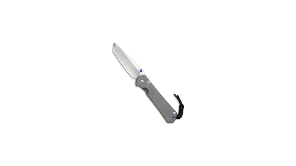 Chris Reeve Knives Chris Reeve Large Sebenza 31 Plain Tanto Titanium 3.625 Stonewash, Gray, CPM MagnaCut, adult, BHQ-146073