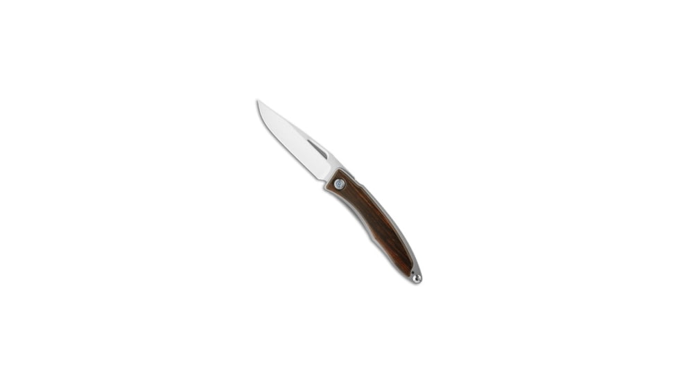 Chris Reeve Knives Mnandi Cocobolo Folding Knife, 2.75in, CPM S35VN, Clip Point Blade, Cocobolo, Wood Handle, Wood/Gray, 6.375 inch, BHQ-3761
