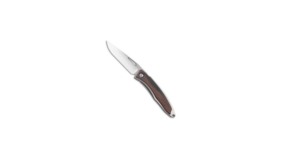 Chris Reeve Knives Mnandi Folding Knife, 2.75in, CPM S45VN, Clip Point Blade, Wood, Wood Handle, Wood/Gray, 6.375 inch, BHQ-13195