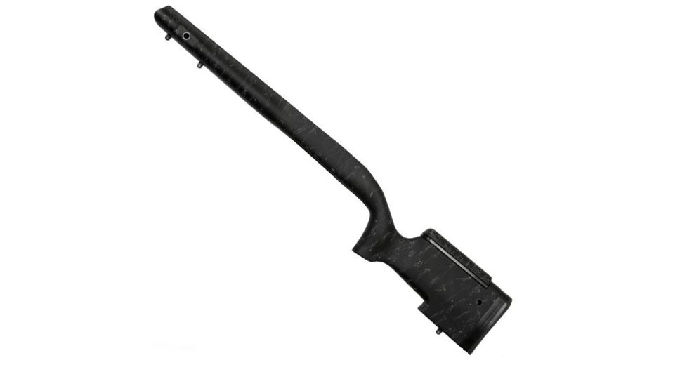 Christensen Arms BA Tact Fiberglass W/Carbon Fiber Right Hand Bull Channel Rifle Stock, Black/Gray, Long Action CA11092-1-1-2-12