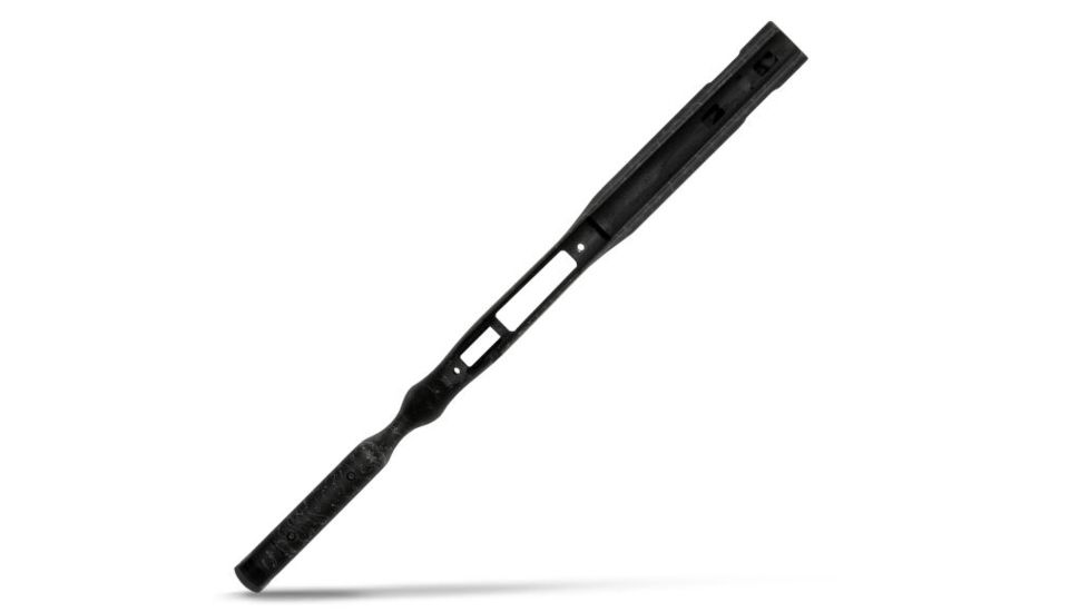 Christensen Arms BA Tact Fiberglass W/Carbon Fiber Right Hand Bull Channel Rifle Stock, Black/Gray, Short Action CA11092-1-2-2-12