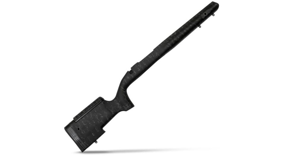 Christensen Arms BA Tact Fiberglass W/Carbon Fiber Right Hand Bull Channel Rifle Stock, Black/Gray, Short Action CA11092-1-2-2-12