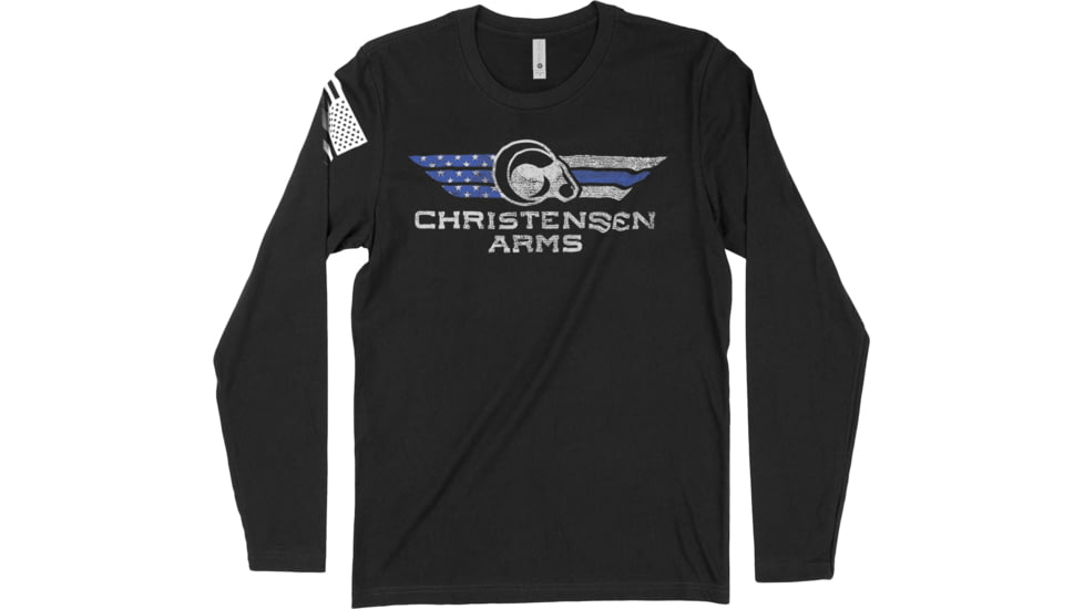 Christensen Arms Blue Line Long Sleeve Shirt - Men's, Medium, Black, 720-00070-01
