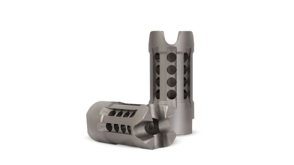 Christensen Arms Decelerator Muzzle Brake, Stainless Steel, .223-.243Cal CA10040