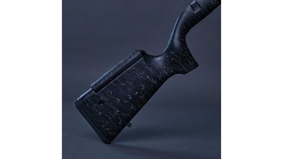 Christensen Arms ELR Carbon Fiber Composite Stock, Long Action, Black with Gray webbing, Medium, 810-00007-01