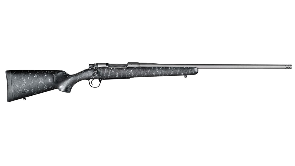 Christensen Arms Mesa TB Bolt Action Rifle, .300 Winchester Magnum, 24in Threaded Barrel, 1-10, Synthetic Black With Gray Webbing Stock, Cerakote Tungsten, CA10280214411-FRRMPG