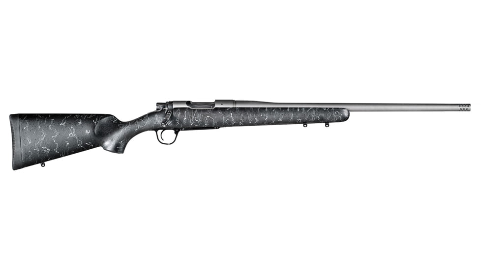 Christensen Arms Mesa TB Bolt Action Rifle, 308 Win/7.62x51 NATO, 22in Threaded Barrel, 1-10, Synthetic Black With Gray Webbing Stock, Cerakote Tungsten, CA10280413411-FRRMPG