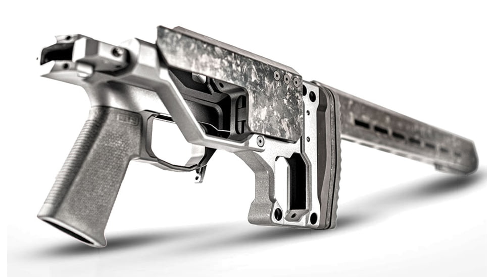 Christensen Arms Modern Precision Rifle Chassis, 17 in, Remington 700, Short Action, Tungsten Cerakote, 810-00001-22