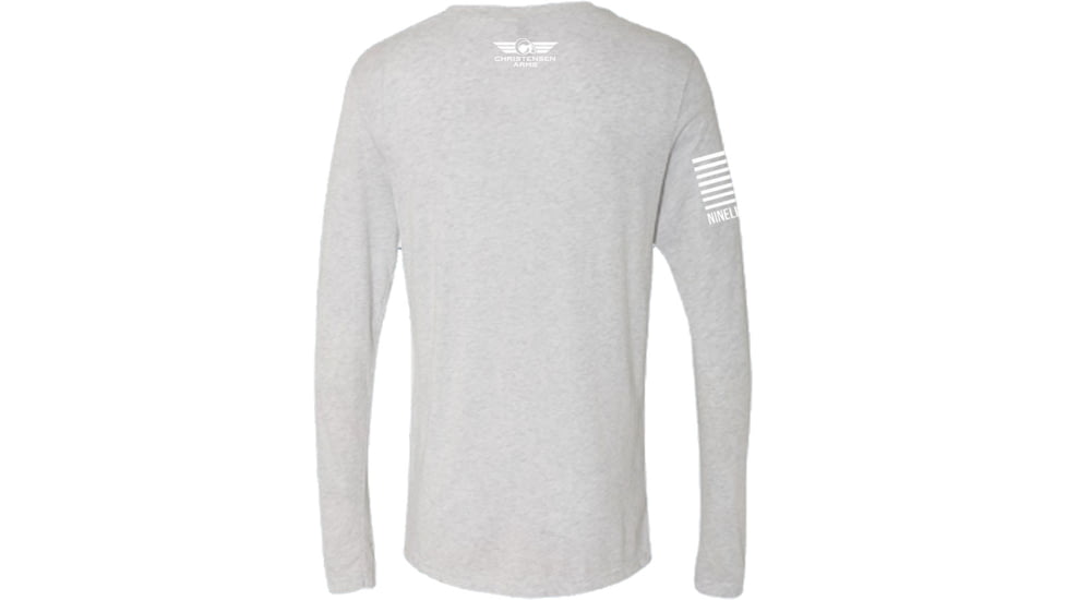 Christensen Arms Mountains Long Sleeve Shirt - Men's, Small, Heather White, 720-00094-00