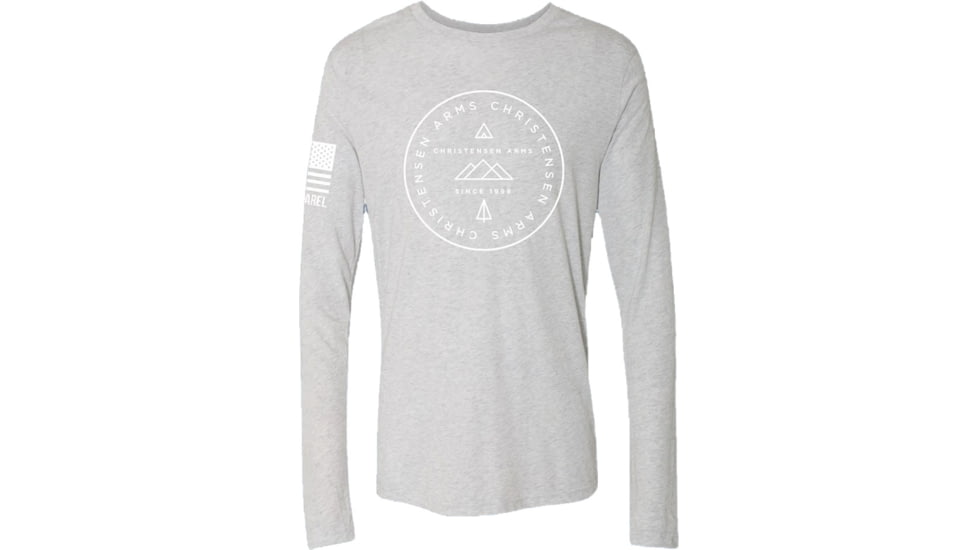 Christensen Arms Mountains Long Sleeve Shirt - Men's, Small, Heather White, 720-00094-00