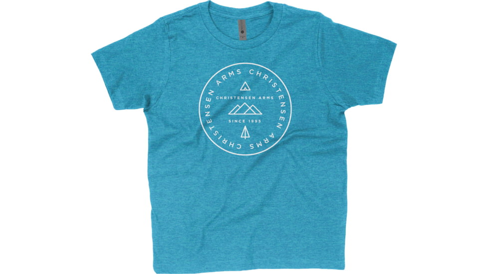 USED Christensen Arms Mountains T-Shirt - Men's, Extra Large, Turquoise, 720-00095-03, EDEMO1