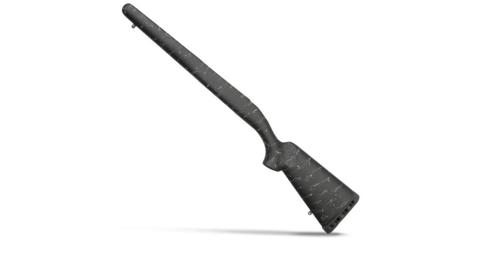 Christensen Arms Ridgeline Sporter Fiberglass Rifle Stock, Carbon Fiber Right Hand Channel, Black/Gray, Short Action CA11142-1-2-1-12
