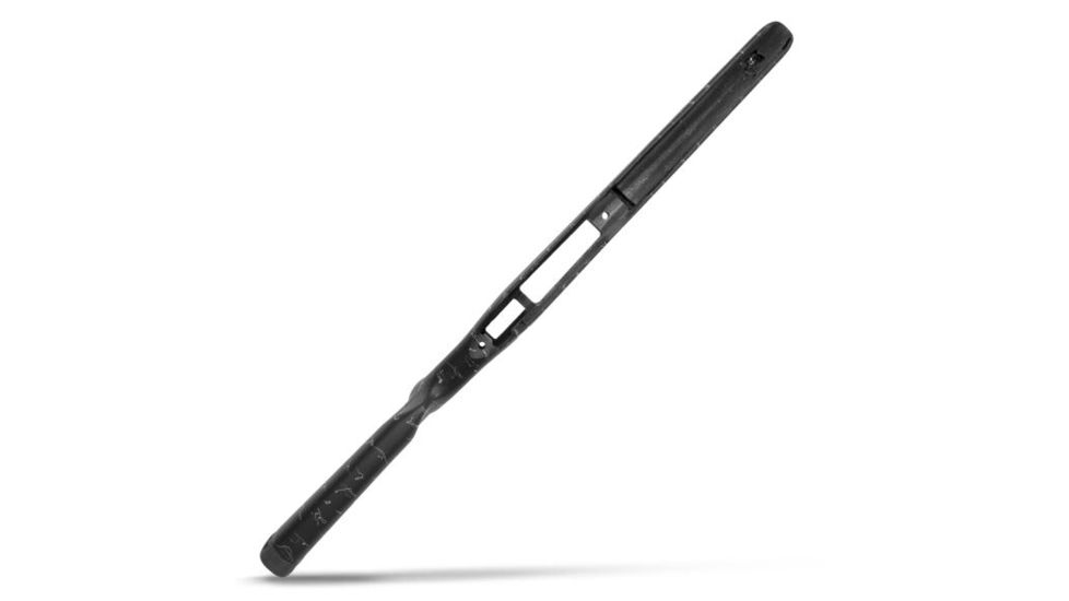 Christensen Arms Ridgeline Sporter Fiberglass Rifle Stock, Carbon Fiber Right Hand Channel, Black/Gray, Short Action CA11142-1-2-1-12