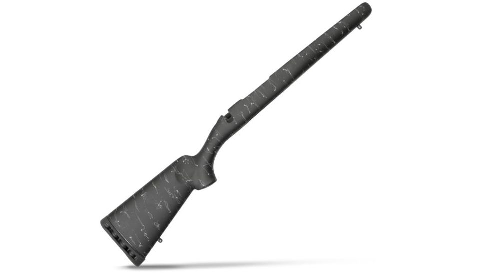 Christensen Arms Ridgeline Sporter Fiberglass Rifle Stock, Carbon Fiber Right Hand Channel, Black/Gray, Short Action CA11142-1-2-1-12