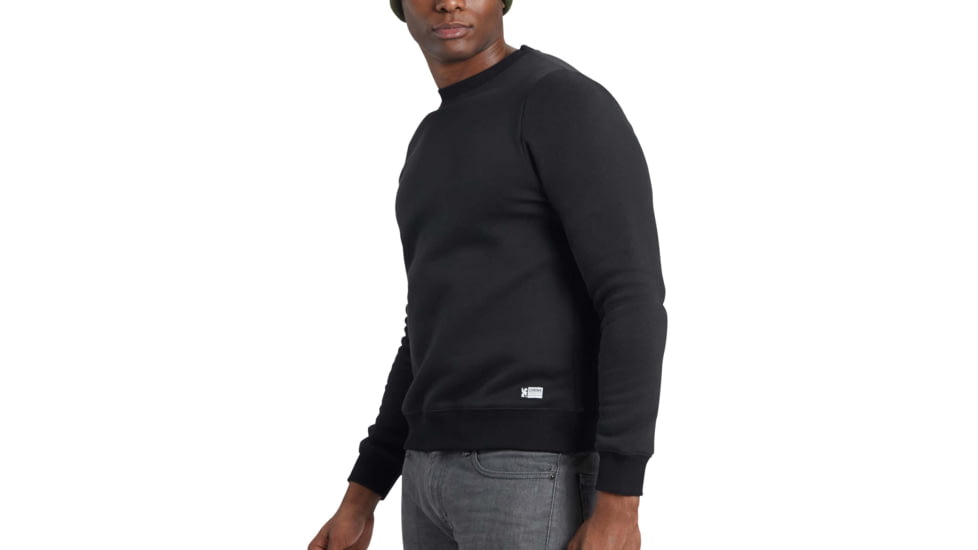 Chrome Industries Issued Fleece Crew - Men's, Black, 2XL, AP-490-BK-NA-XXL