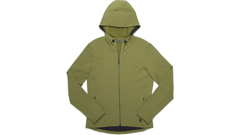Chrome Industries Mens Merino Cobra 3.0 Hoodie 07453CA3, Olive Branch, XL, AP-466-OLBR-NA-XL
