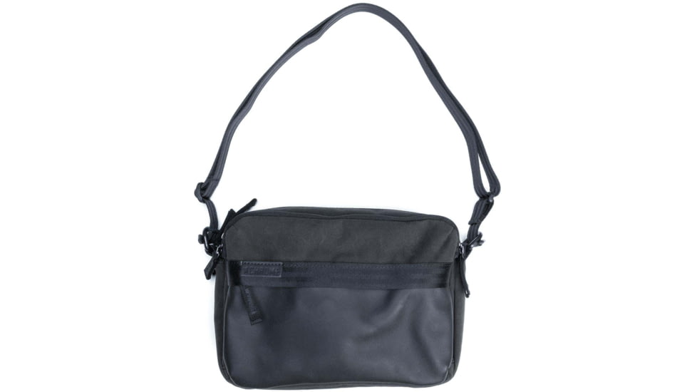 Chrome Industries Pac Shoulder 3L Pouch, Black Canvas Leather, One Size, BJ-012-BCVL-NA-NA