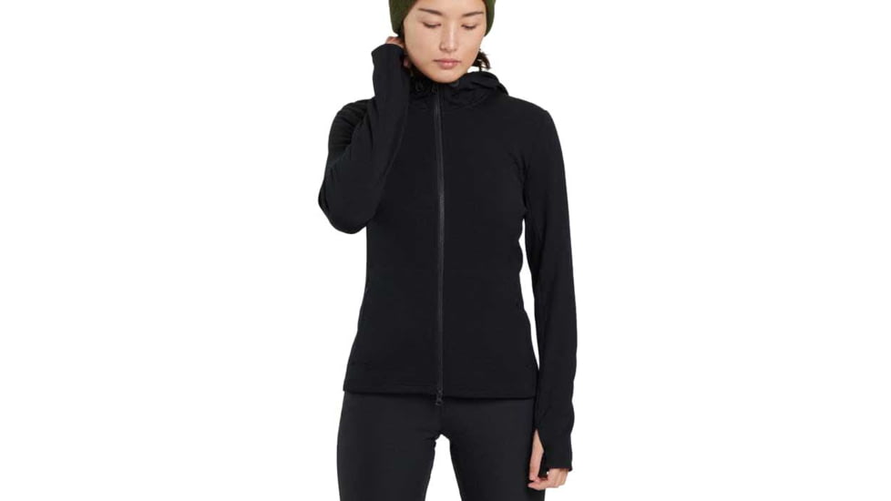 Chrome Industries Womens Merino Cobra 3.0 Hoodie 1BB7A48F, Black, XL, AP-467-BK-NA-XL
