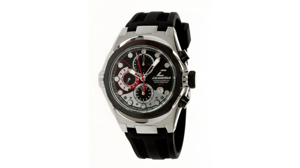 Chronotech Active 7991  Watch - Black Band, Stainless/Black Face Ct.7991m/02