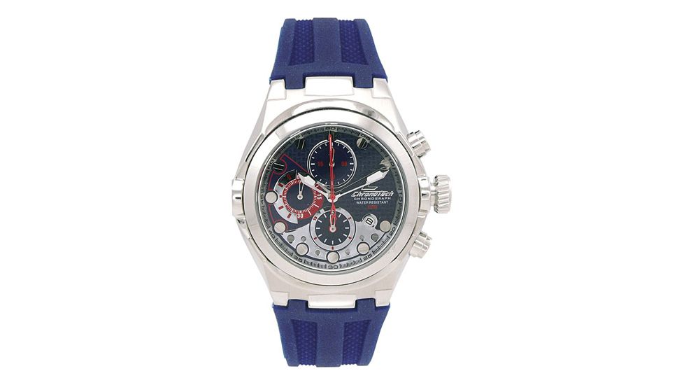 Chronotech Active 7991  Watch - Blue Band, Stainless Steel Face Ct.7991m/03