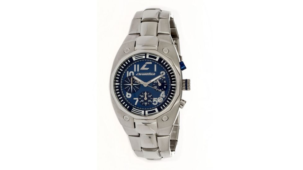 Chronotech Active Boy 7085  Watch - Stainless Steel Band, Navy Face Ct.7085m/03m