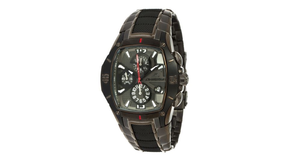 Chronotech Active Dinamique 7097  Watch - Charcoal Band, Gunmetal Face Ct.7097m/17m