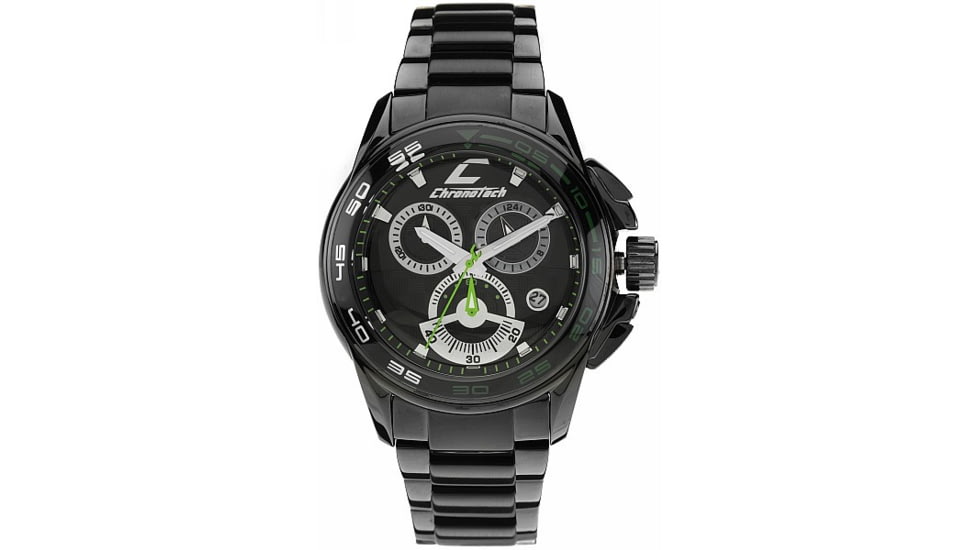 Chronotech Active Speed  Watch - Black Metal Band, Black Face Ct.7140m/05m