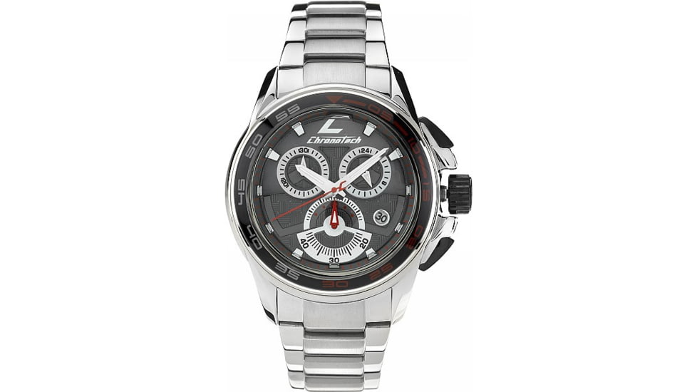 Chronotech Active Speed  Watch - Stainless Steel Band, Gray Face Ct.7140m/07m