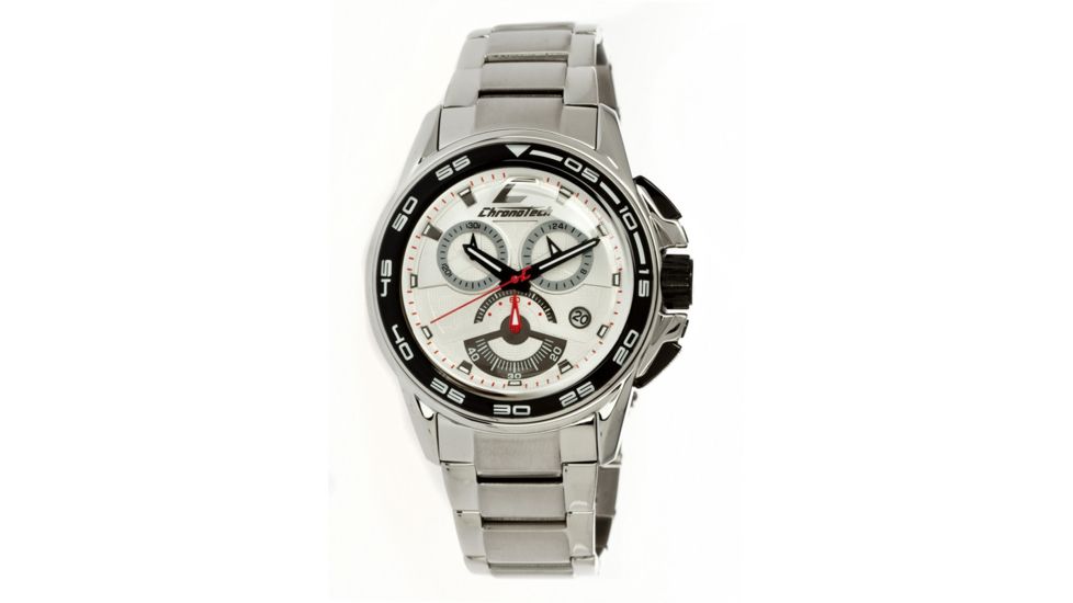 Chronotech Active Speed  Watch - Stainless Steel Band, White Face Ct.7140m/06m