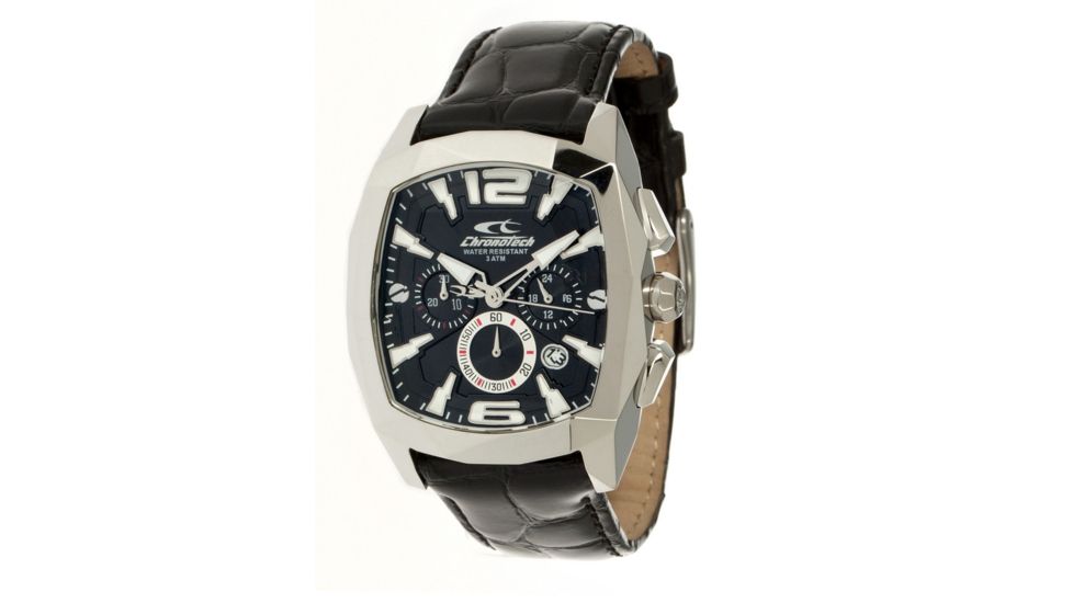 Chronotech Natural Cut  Watch - Black Band, Black Face Ct.7115m/02