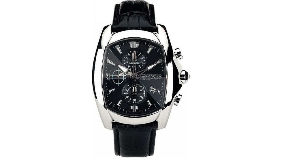 Chronotech Prisma First 7106  Watch - Black Band, Silver/Black Face Ct.7106m/02