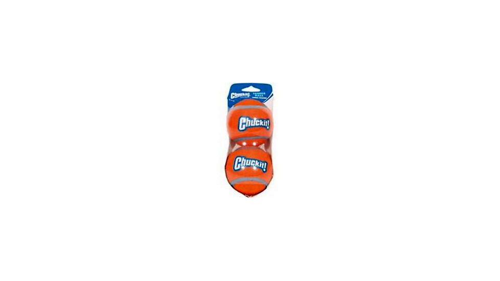 Chuckit! Tennis Ball, Large, 2 Pack, Blue/Orange, Large, CHU-01867