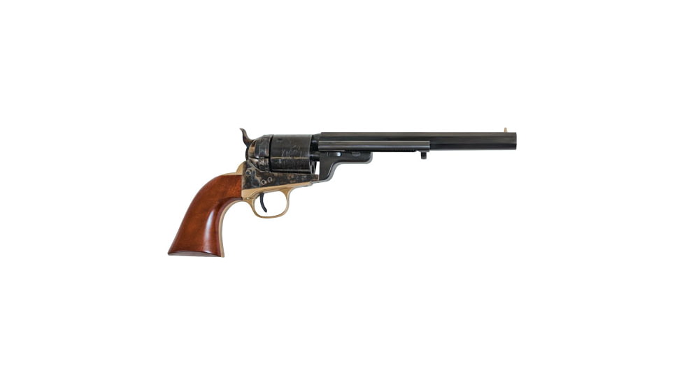 Cimarron Arms 1851 Richards-Mason Revolver, .38 Special, 7.5in Barrel, Fixed, Case Colored/Hardened Frame, Wood Grip, 6 Round Cylinder, CA925