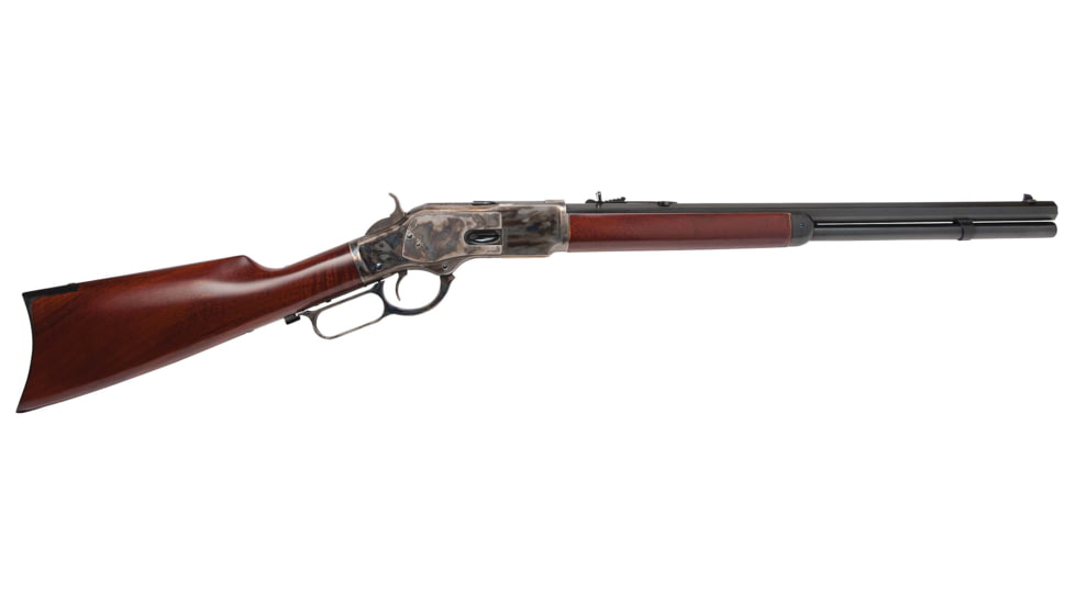 Cimarron Arms 1873 Short Lever Action Rifle, .357 Magnum/.38 Special, 20in Barrel, 1-16, Walnut Wood Stock, Case Colored Blued, CA271-FRRMPG