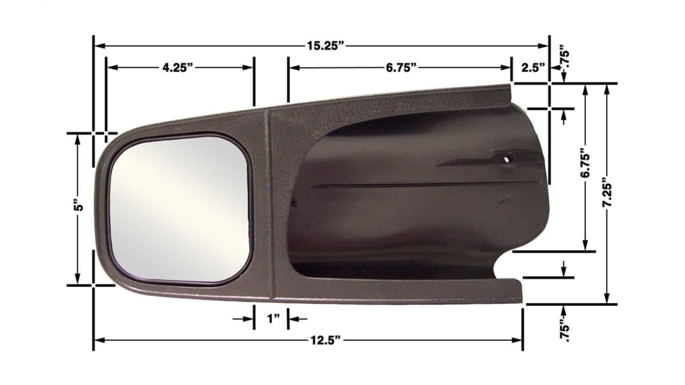 CIPA USA Custom Towing Mirror For Classic Ford Driver Side, 11501