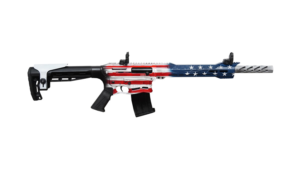 Citadel Boss25 3in Tactical Semi-Auto Shotgun, 12 Gauge, 18.75in BBL, Synthetic Us Flag Stock, N/A, CBOSS2512-USA