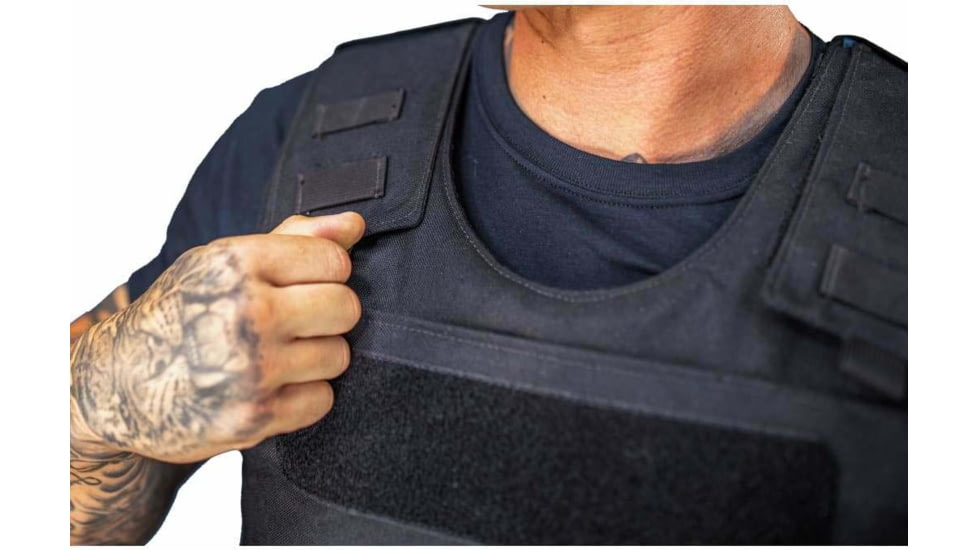 Citizen Armor Light Tactical Body Armor and Carrier, C1 Standard IIIA, Black, AT-S091BK