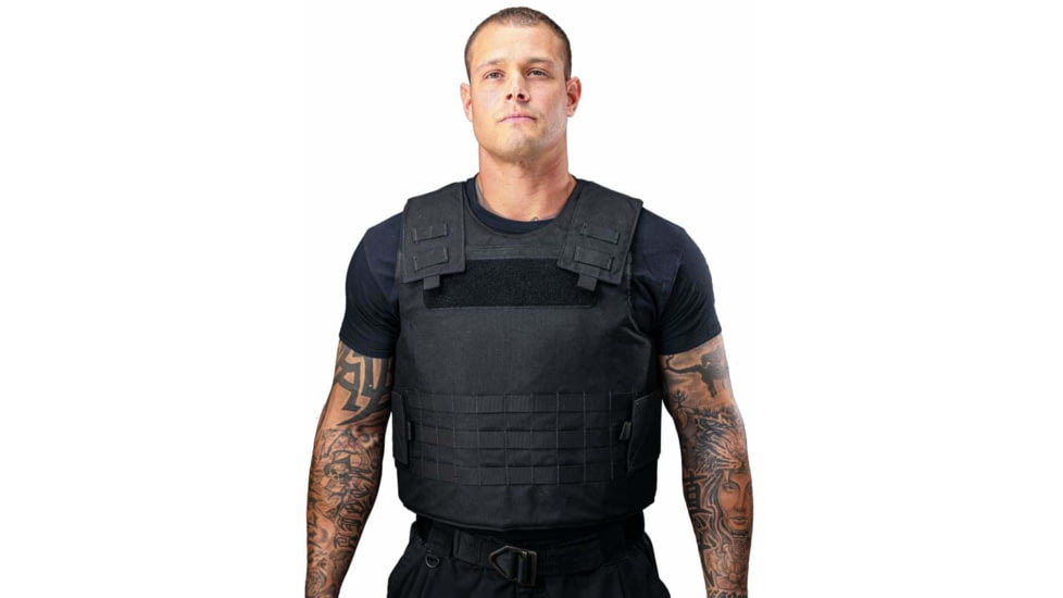 Citizen Armor Light Tactical Body Armor and Carrier, C1 Standard IIIA, Black, Extra Small, AT-S091BK