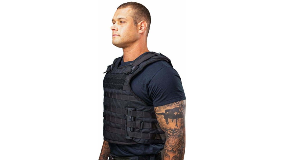 Citizen Armor SHTF Tactical Body Armor and Carrier, C4 Standard IIIA, Black, AT-S074BK