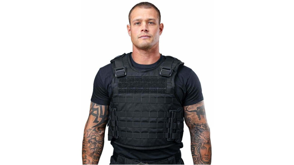 Citizen Armor SHTF Tactical Body Armor and Carrier, C4 Standard IIIA, Black, AT-S074BK
