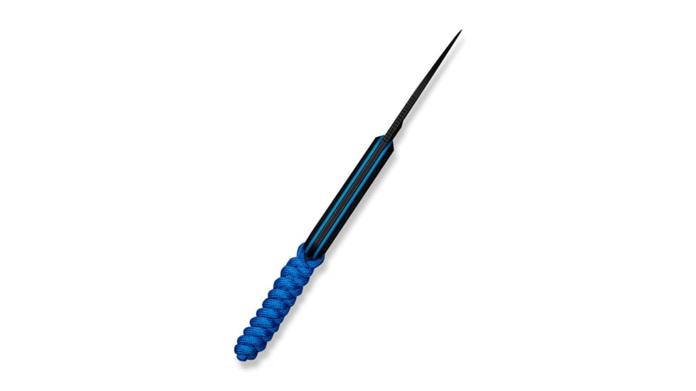 CIVIVI Baby Banter Fixed Blade Knife, 2.39 in, Nitro-V Steel Black Stonewashed Blade, Drop Point Blade, G10 Black/Blue Handle, C23045-1