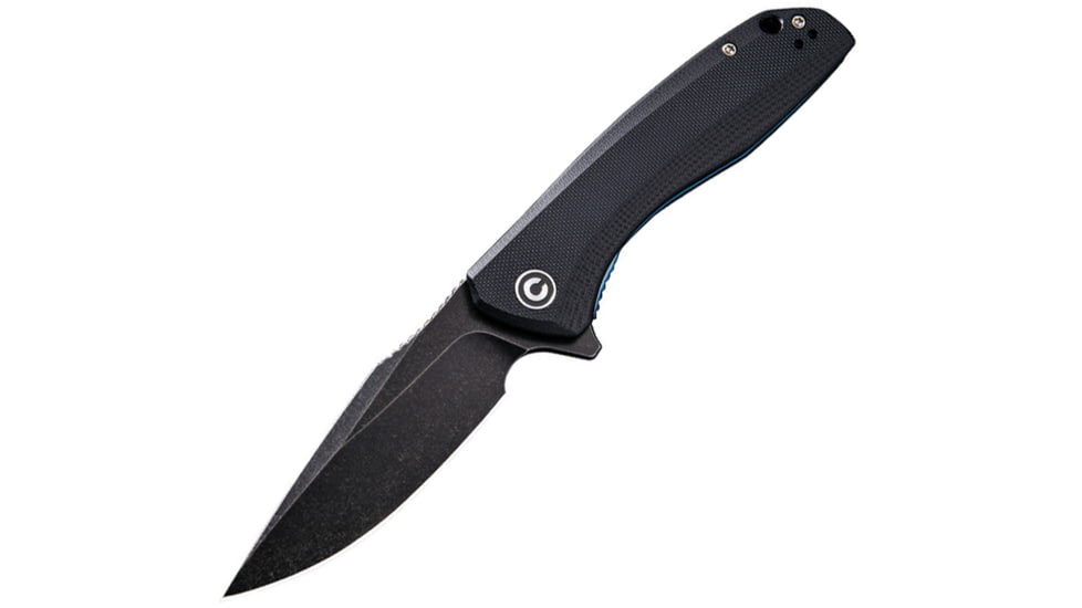 CIVIVI Baklash Linerlock Folding Knife, Black G10 handle, C801H