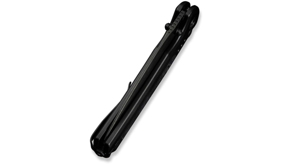 CIVIVI Sentinel Strike Ii Flipper &amp; Thumb Stud &amp; Button Lock Knife Black Aluminum Handle With Black Frn Integral Spacer