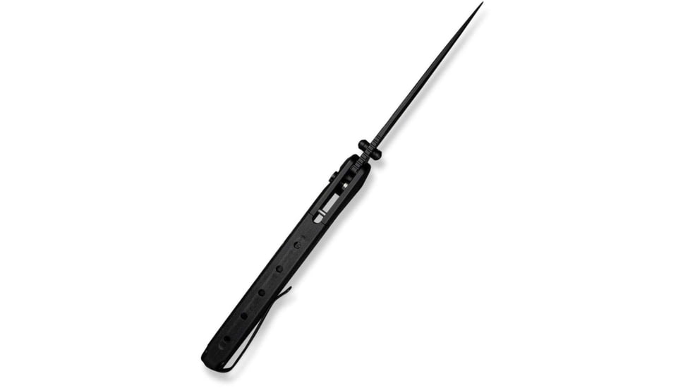 CIVIVI Sentinel Strike Ii Flipper &amp; Thumb Stud &amp; Button Lock Knife Black Aluminum Handle With Black Frn Integral Spacer