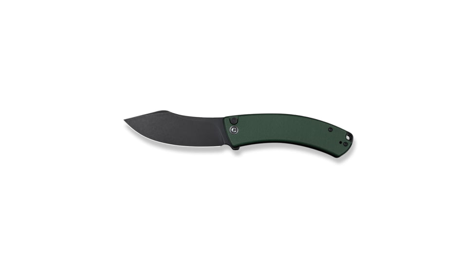 CIVIVI Outlaw Muk Flipper &amp; Button Lock Knife Teal Green G10 Handle 3.47inch Black Stonewashed 14c28n Blade