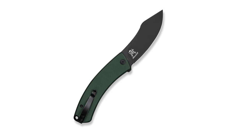 CIVIVI Outlaw Muk Flipper &amp; Button Lock Knife Teal Green G10 Handle 3.47inch Black Stonewashed 14c28n Blade