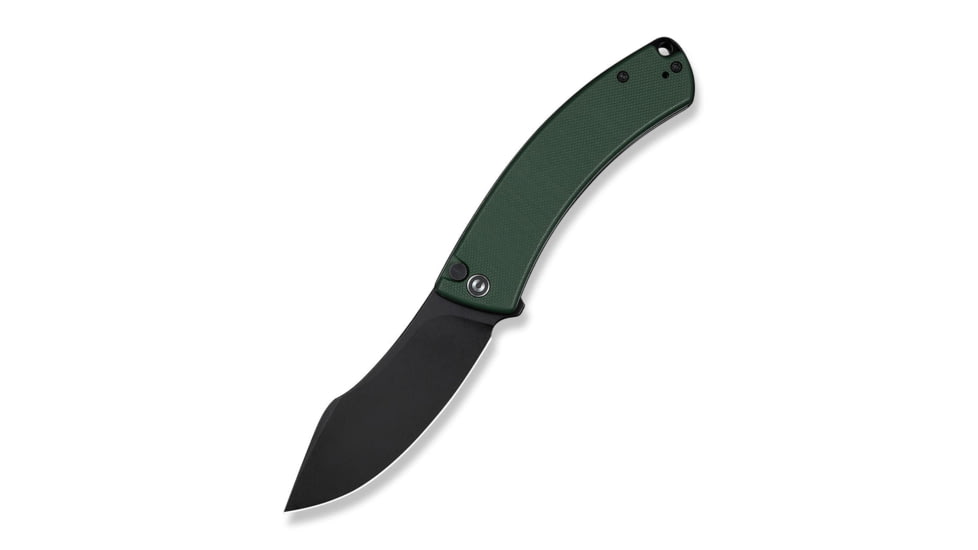 CIVIVI Outlaw Muk Flipper &amp; Button Lock Knife Teal Green G10 Handle 3.47inch Black Stonewashed 14c28n Blade