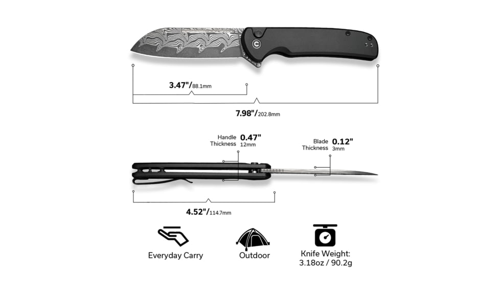 CIVIVI Chevalier ... Knife - C20022B-DS1