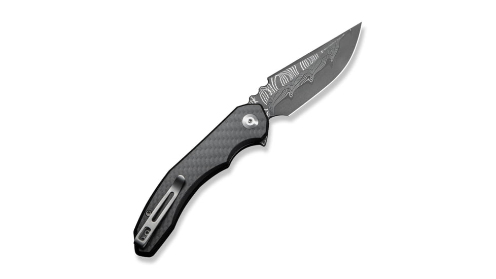 CIVIVI Bluetick Flipper Knife Carbon Fiber Overlay On Black G10 Handle